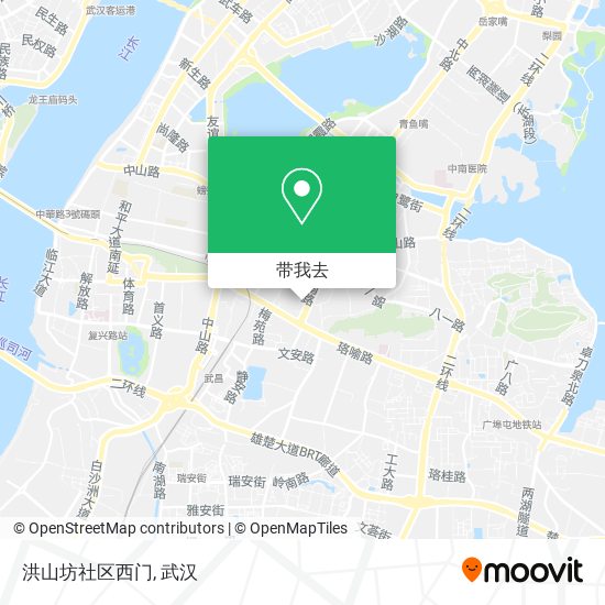 洪山坊社区西门地图