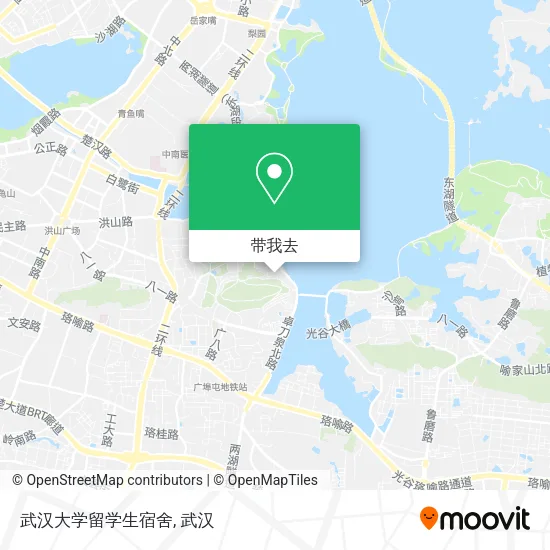 武汉大学留学生宿舍地图