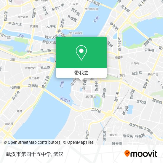 武汉市第四十五中学地图