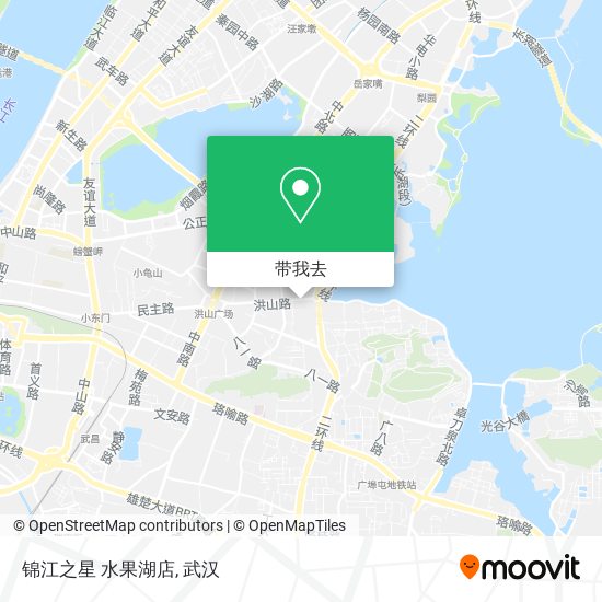 锦江之星 水果湖店地图