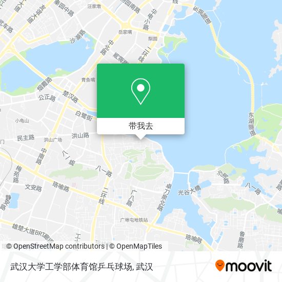 武汉大学工学部体育馆乒乓球场地图