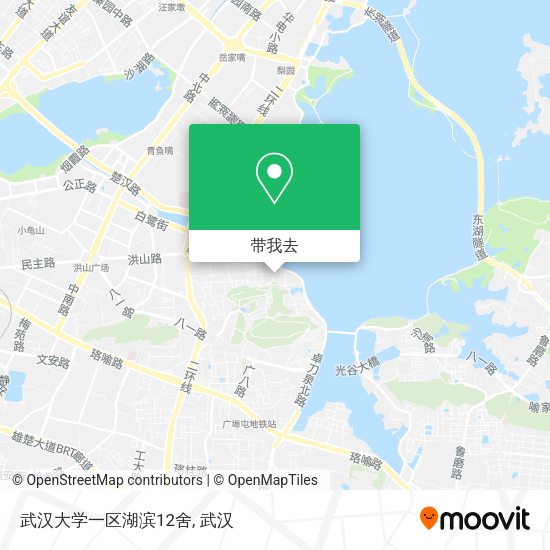 武汉大学一区湖滨12舍地图