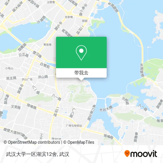武汉大学一区湖滨12舍地图