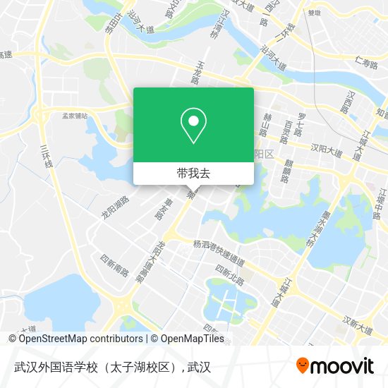 武汉外国语学校（太子湖校区）地图