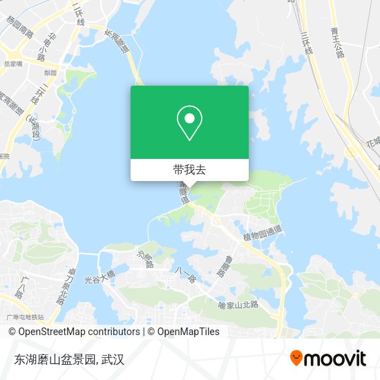 东湖磨山盆景园地图