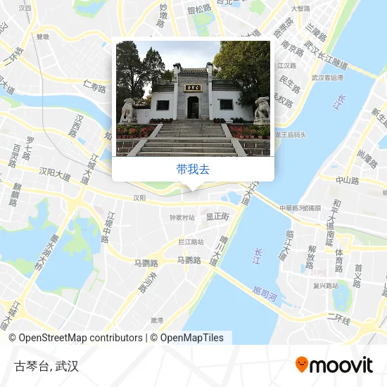 古琴台地图