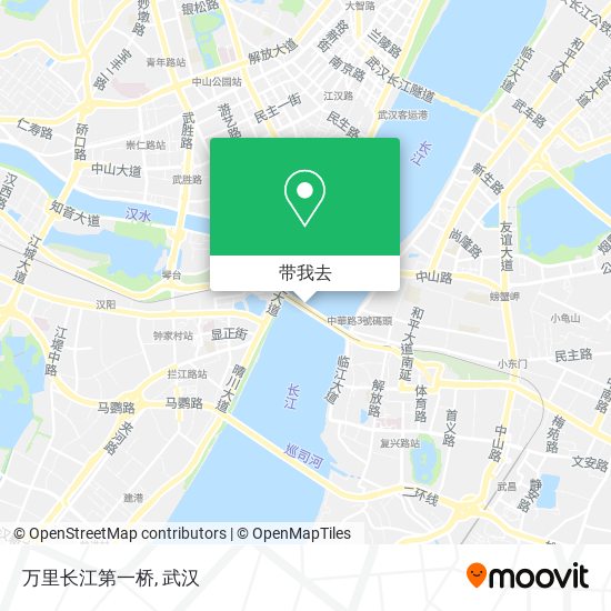 万里长江第一桥地图