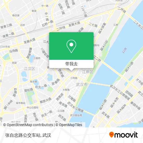 张自忠路公交车站地图