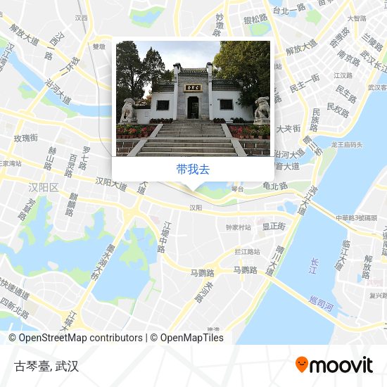 古琴臺地图