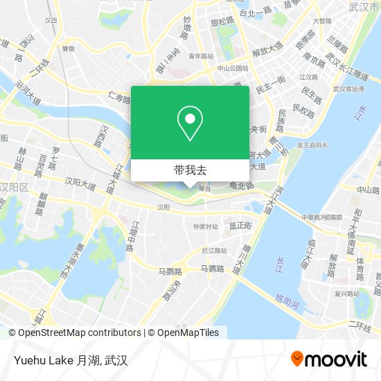 Yuehu Lake 月湖地图