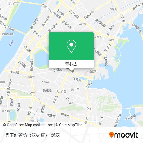 秀玉红茶坊（汉街店）地图