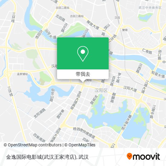 金逸国际电影城(武汉王家湾店)地图