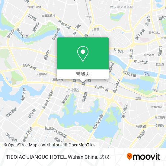 TIEQIAO JIANGUO HOTEL, Wuhan China地图