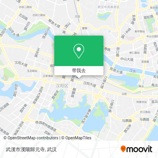 武漢市漢陽歸元寺地图