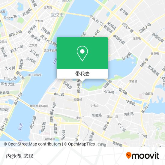 内沙湖地图