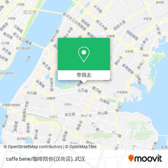 caffe bene/咖啡陪你(汉街店)地图
