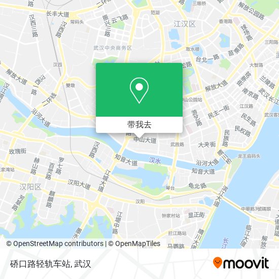 硚口路轻轨车站地图