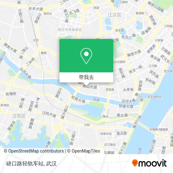 硚口路轻轨车站地图