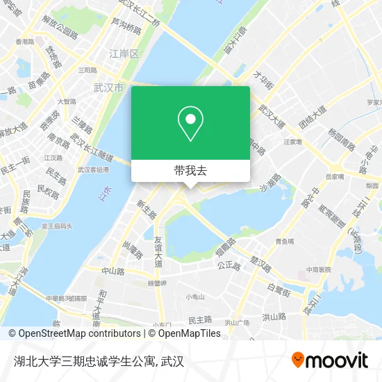 湖北大学三期忠诚学生公寓地图
