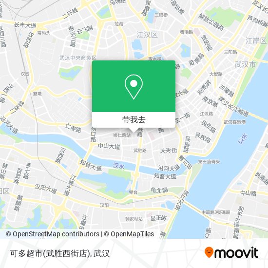 可多超市(武胜西街店)地图