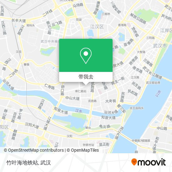 竹叶海地铁站地图