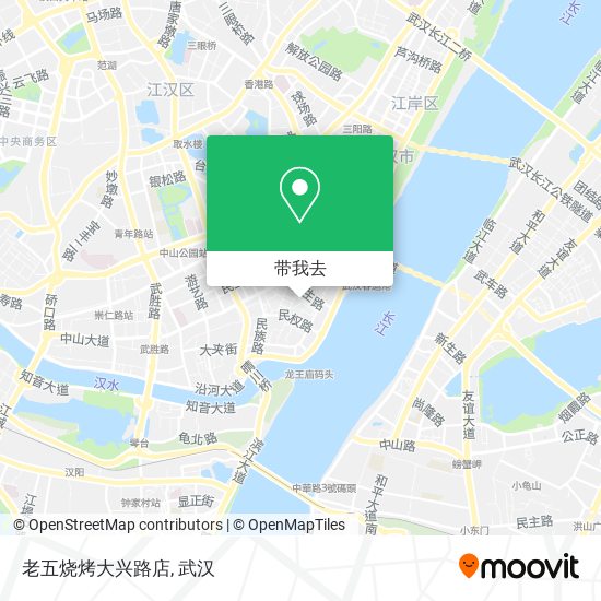 老五烧烤大兴路店地图