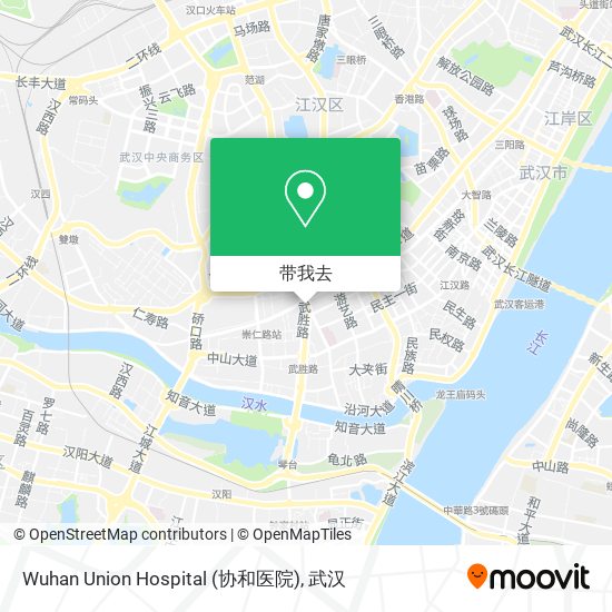 Wuhan Union Hospital (协和医院)地图