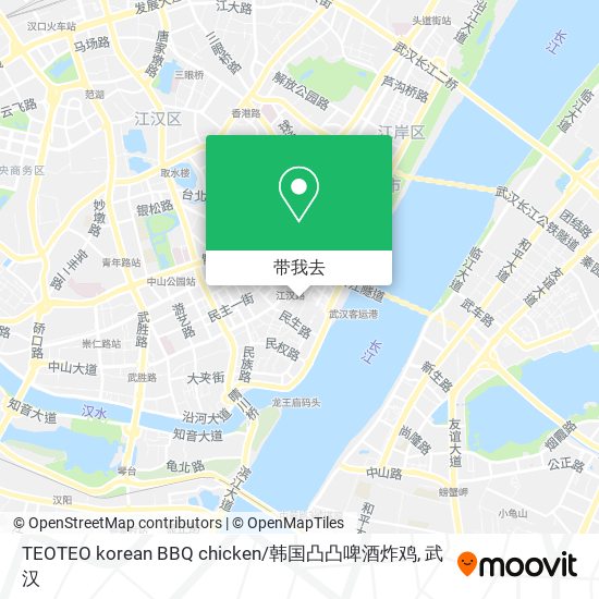 TEOTEO korean BBQ chicken / 韩国凸凸啤酒炸鸡地图