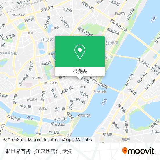 新世界百货（江汉路店）地图