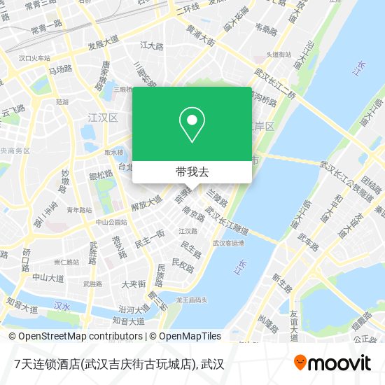 7天连锁酒店(武汉吉庆街古玩城店)地图
