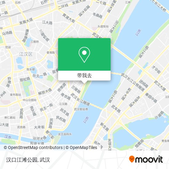 汉口江滩公园地图