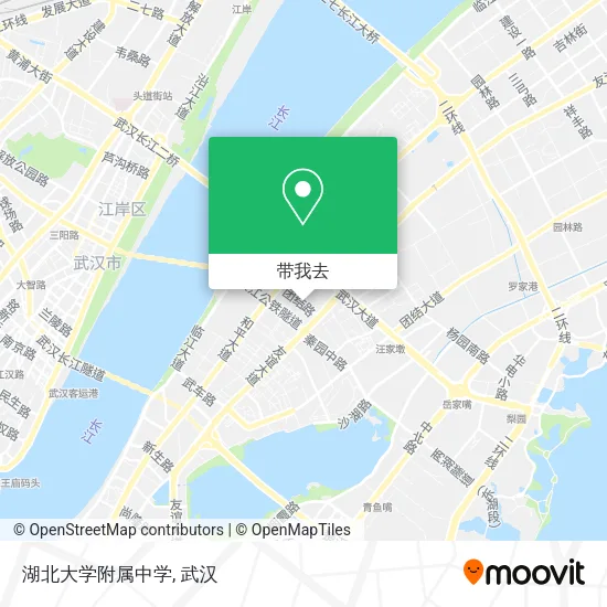 湖北大学附属中学地图