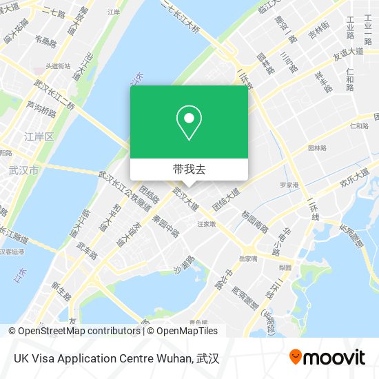 UK Visa Application Centre Wuhan地图