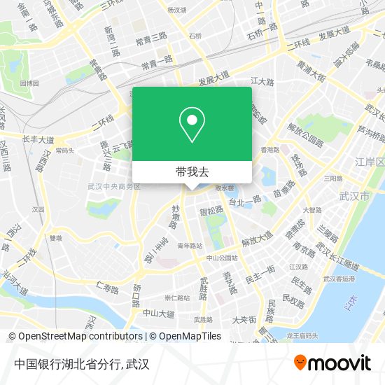 中国银行湖北省分行地图