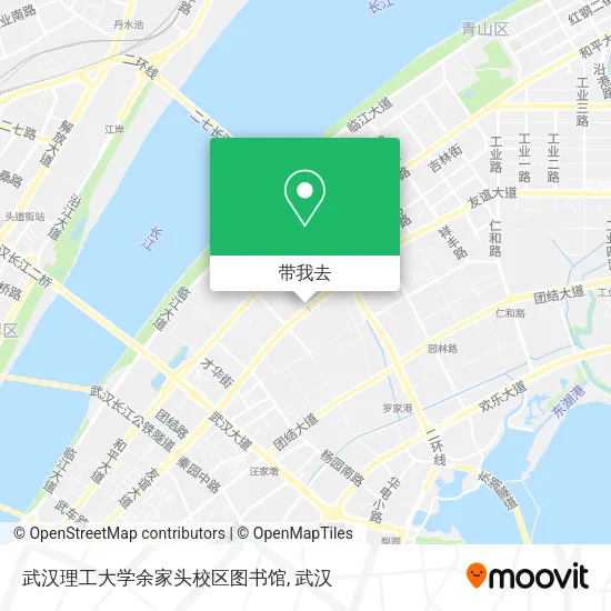 武汉理工大学余家头校区图书馆地图