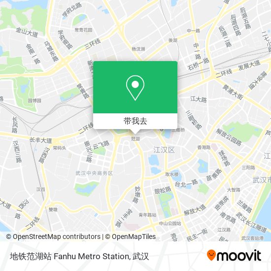 地铁范湖站 Fanhu Metro Station地图