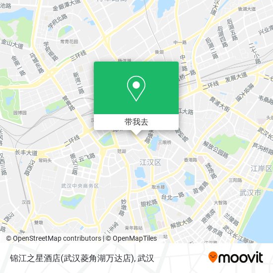 锦江之星酒店(武汉菱角湖万达店)地图