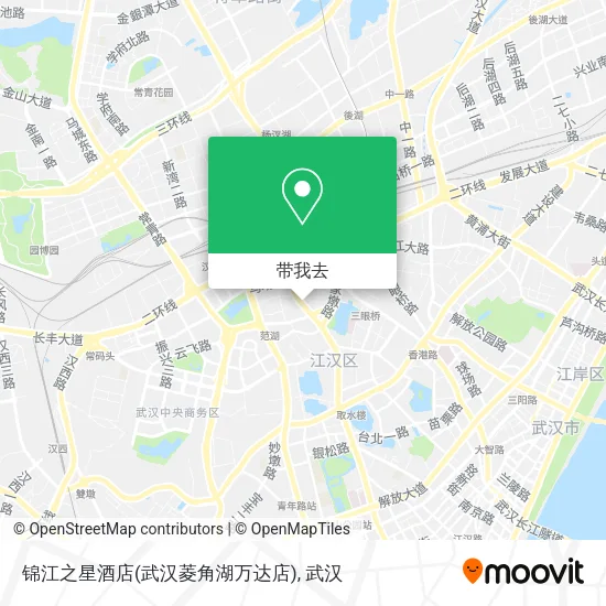 锦江之星酒店(武汉菱角湖万达店)地图