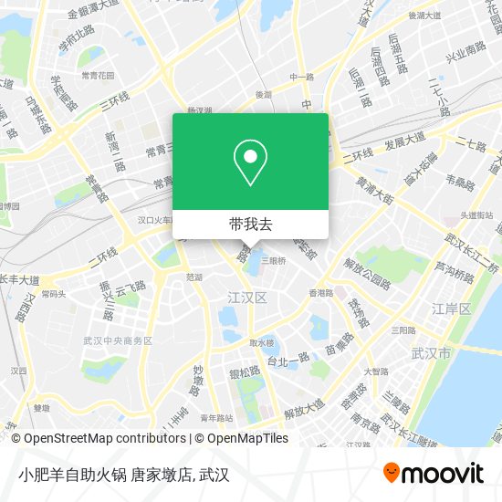 小肥羊自助火锅 唐家墩店地图