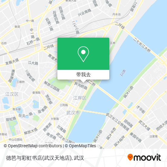 德芭与彩虹书店(武汉天地店)地图