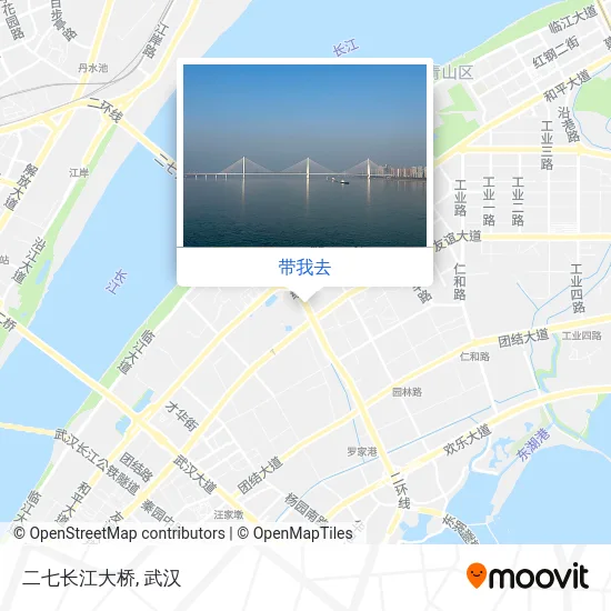 二七长江大桥地图