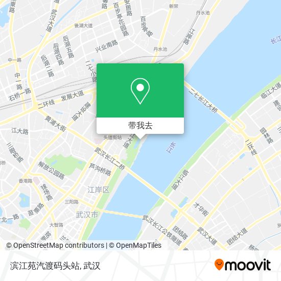 滨江苑汽渡码头站地图