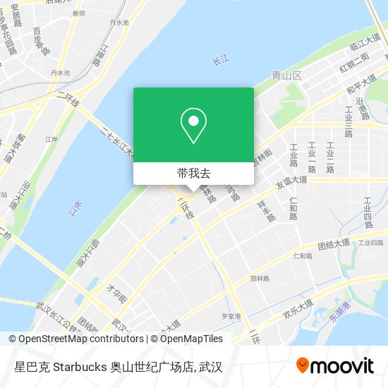 星巴克 Starbucks 奥山世纪广场店地图