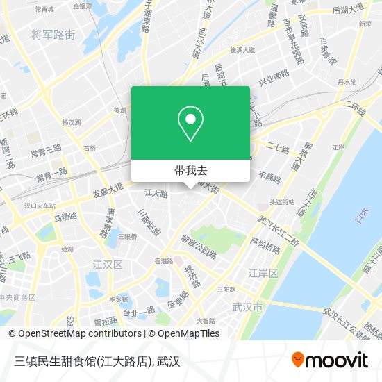 三镇民生甜食馆(江大路店)地图