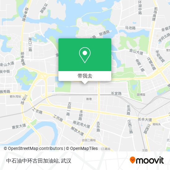 中石油中环古田加油站地图