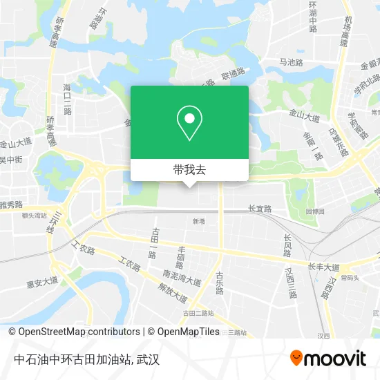 中石油中环古田加油站地图