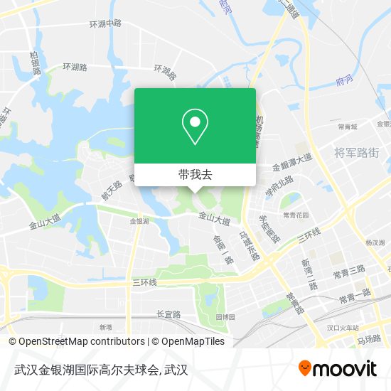武汉金银湖国际高尔夫球会地图