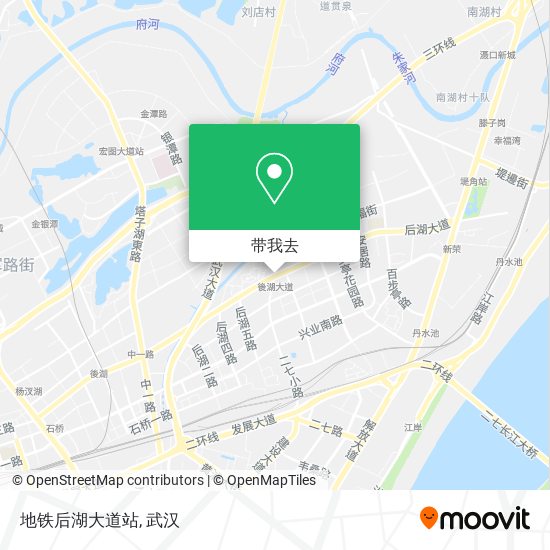 地铁后湖大道站地图