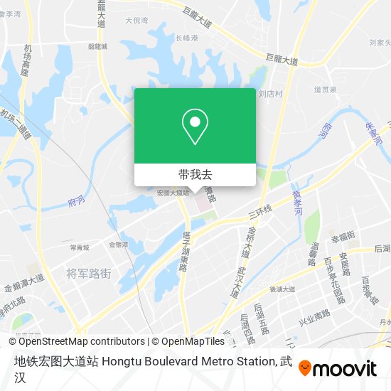地铁宏图大道站 Hongtu Boulevard Metro Station地图