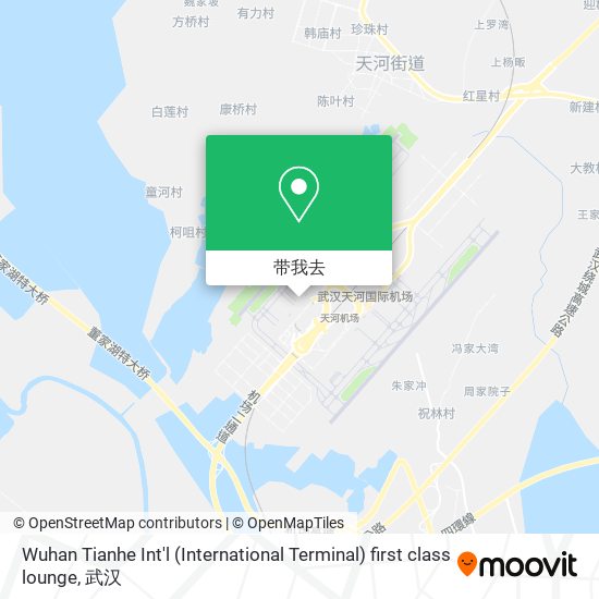 Wuhan Tianhe Int'l (International Terminal) first class lounge地图